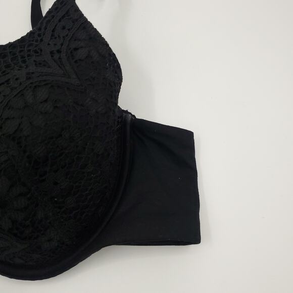 Victoria's Secret Body by Victoria Lined Perfect Coverage Bra 36C Black - Picture 2 of 5